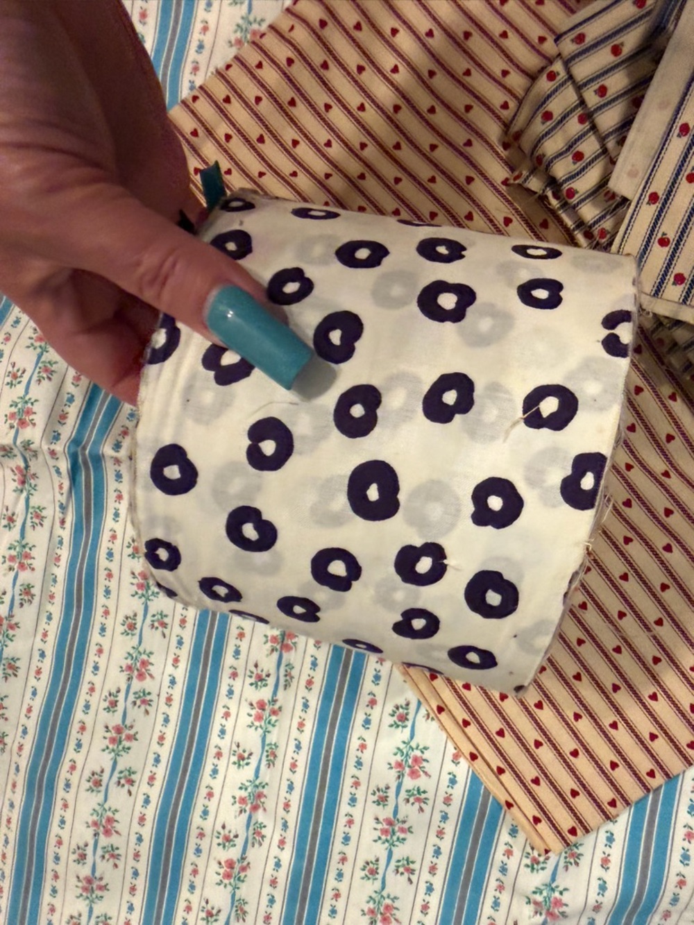Black and White Print Fabric Roll